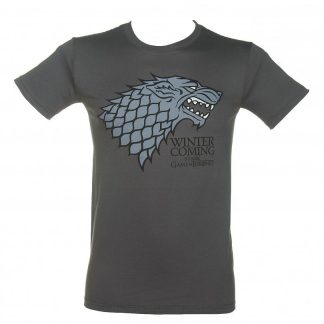 Game Of Thrones: Logo Stark Charcoal T-Shirt
