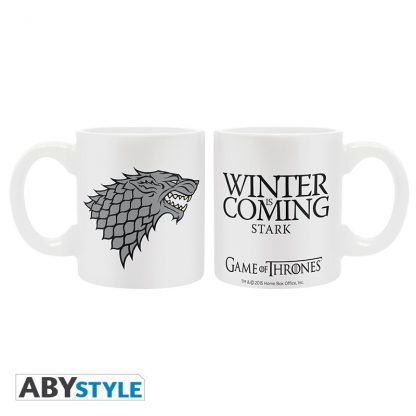 GAME OF THRONES- Coffret cadeau Stark Mini Mug + Porte Clés + Verre – Image 2