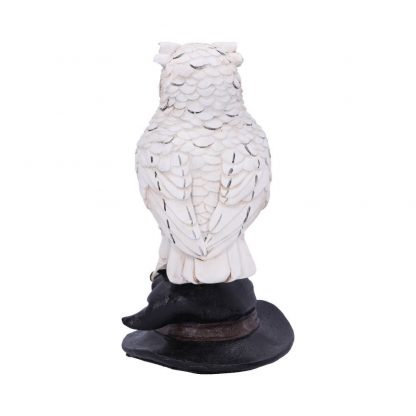 Figurine Chouette blanche sur chapeau de sorcier – Image 3