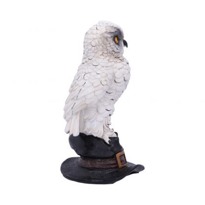 Figurine Chouette blanche sur chapeau de sorcier – Image 4