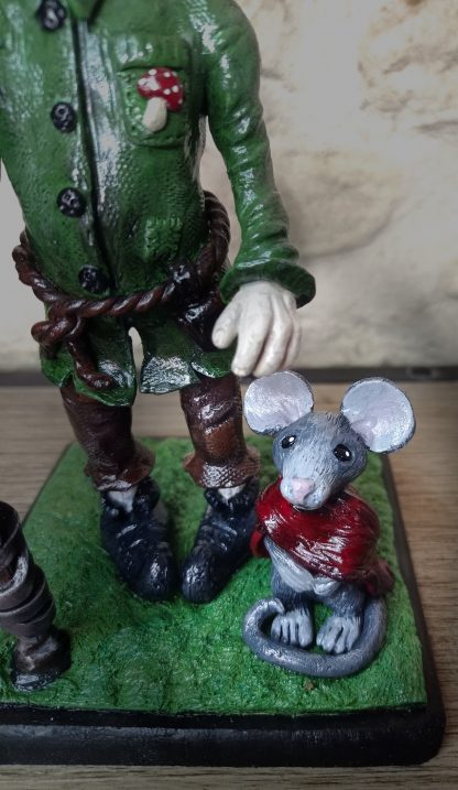 Sculpture figurine Finnigan et Ruppert la petite souris / pâte polymère / Fantasy – Image 3