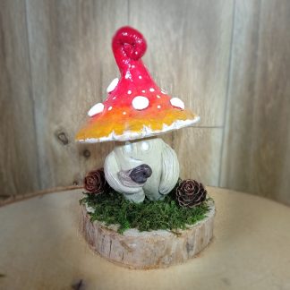 Sculpture figurine Champignon Eenoch le Bootygnon