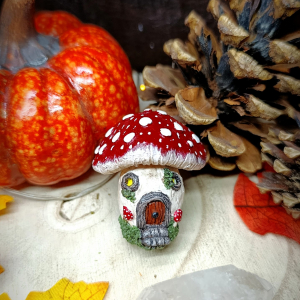 Magnet maison champignon fantasy