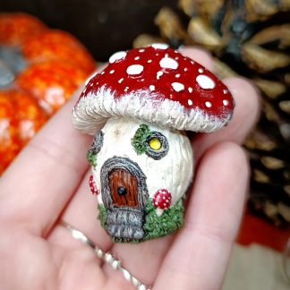 Magnet maison champignon fantasy