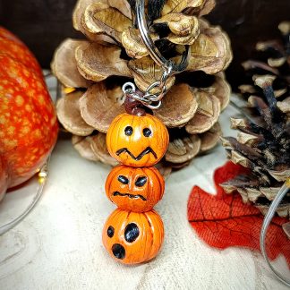 Porte clé citrouilles Halloween Jack O'Lantern