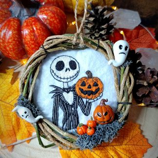 Couronne à suspendre "La Couronne de Jack – Magie d’Automne et Rêves d’Halloween"