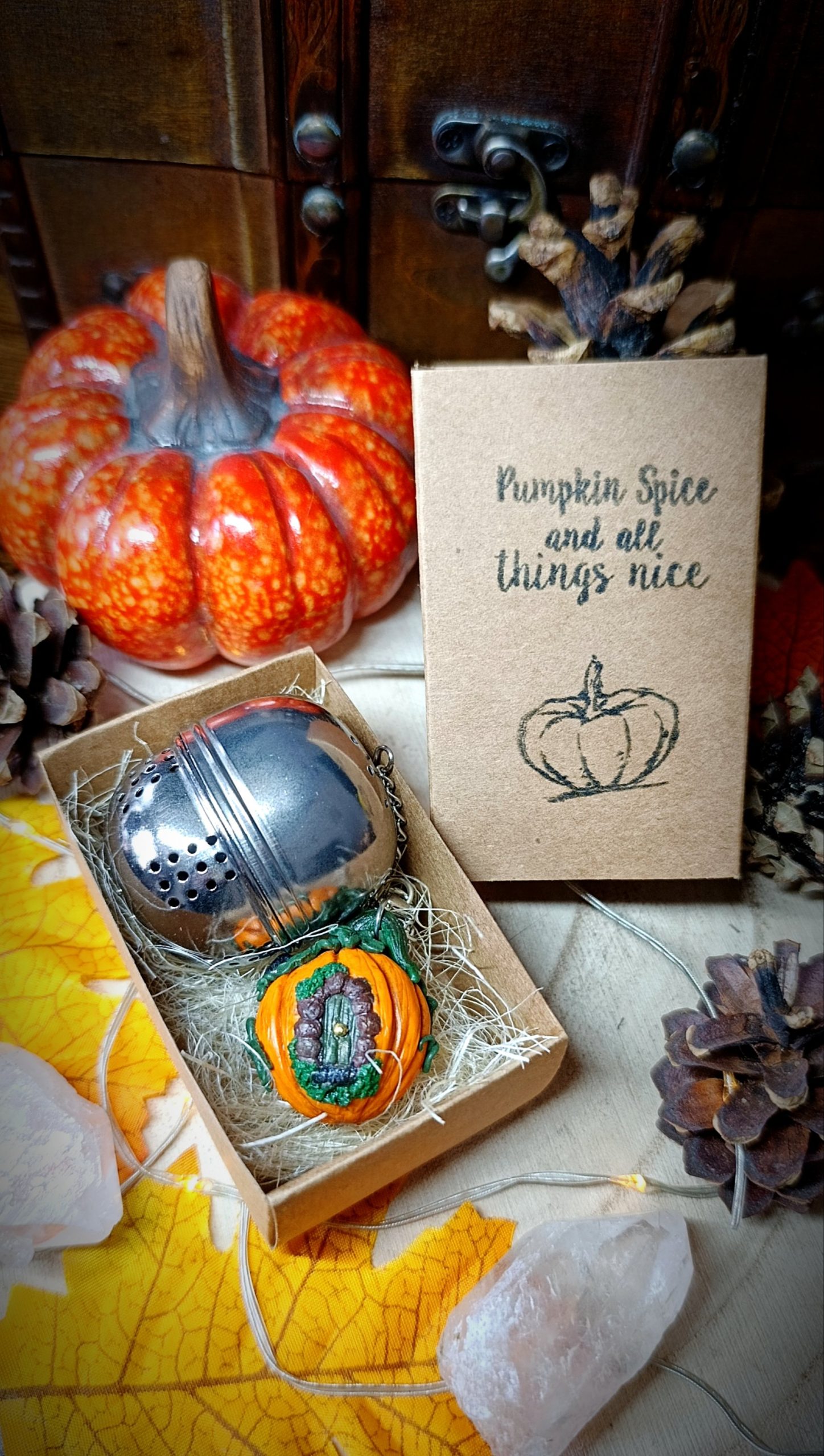 Boule à thé maison citrouille – Image 6