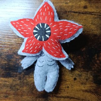 Peluche feutrine phosphorescente Demogorgon inspiration Stranger Things v2 - fait main