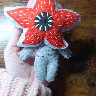 Peluche feutrine phosphorescente Demogorgon inspiration Stranger Things v2 - fait main