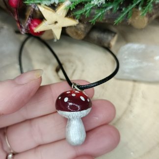 Collier champignon fait main