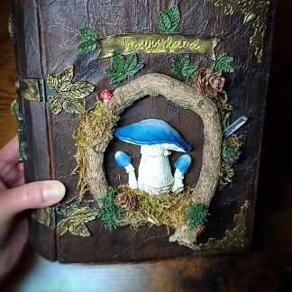 Boîte livre champignons forêt enchantée fait main