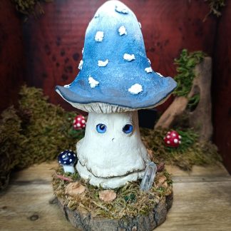 Sculpture champignon veilleur des sous-bois - fait main