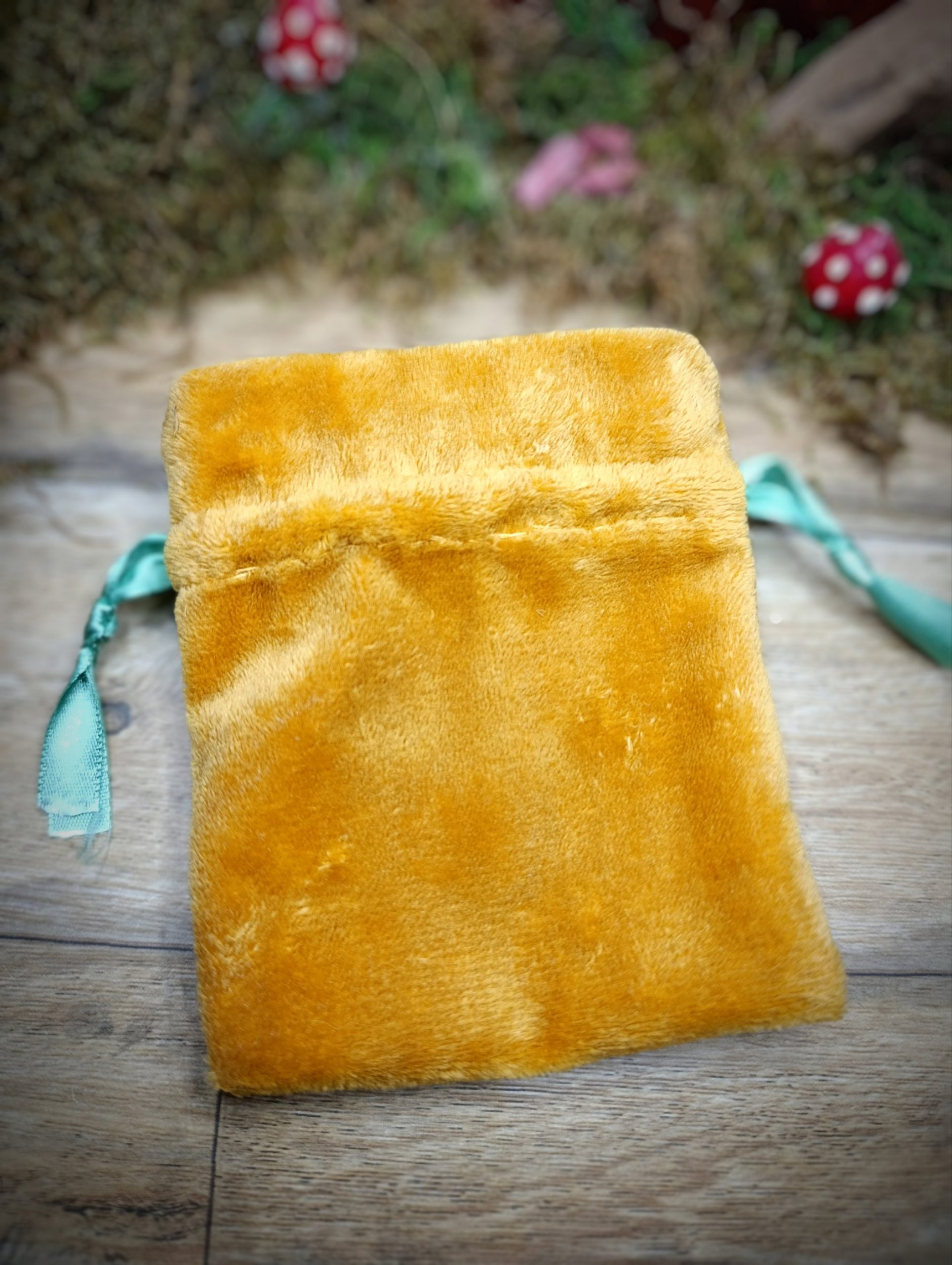 Pochon à cordon broderie potion magique avec éclats d'améthyste – Image 4