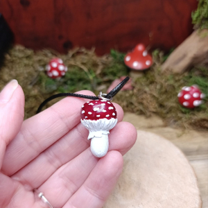Collier champignon fait main