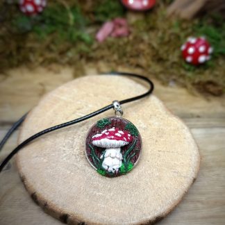 Pendentif champignon des bois enchantés
